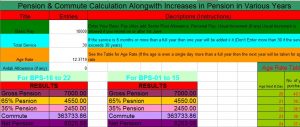 Simple Pension Calculator Effective From 01-07-2016