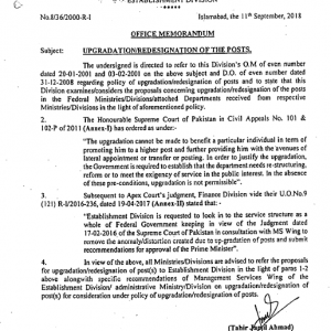 Re-designation   Upgradation Of Posts Policy 2022 • Govt Jobs 