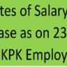 Updates of Salary Increase as on 23 May 2024 KPK Employees Budget