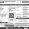 Teaching Vacancies in Multan University of Science and Technology 2024