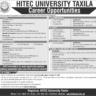 The Latest Vacancies in HITEC University Taxila 2024