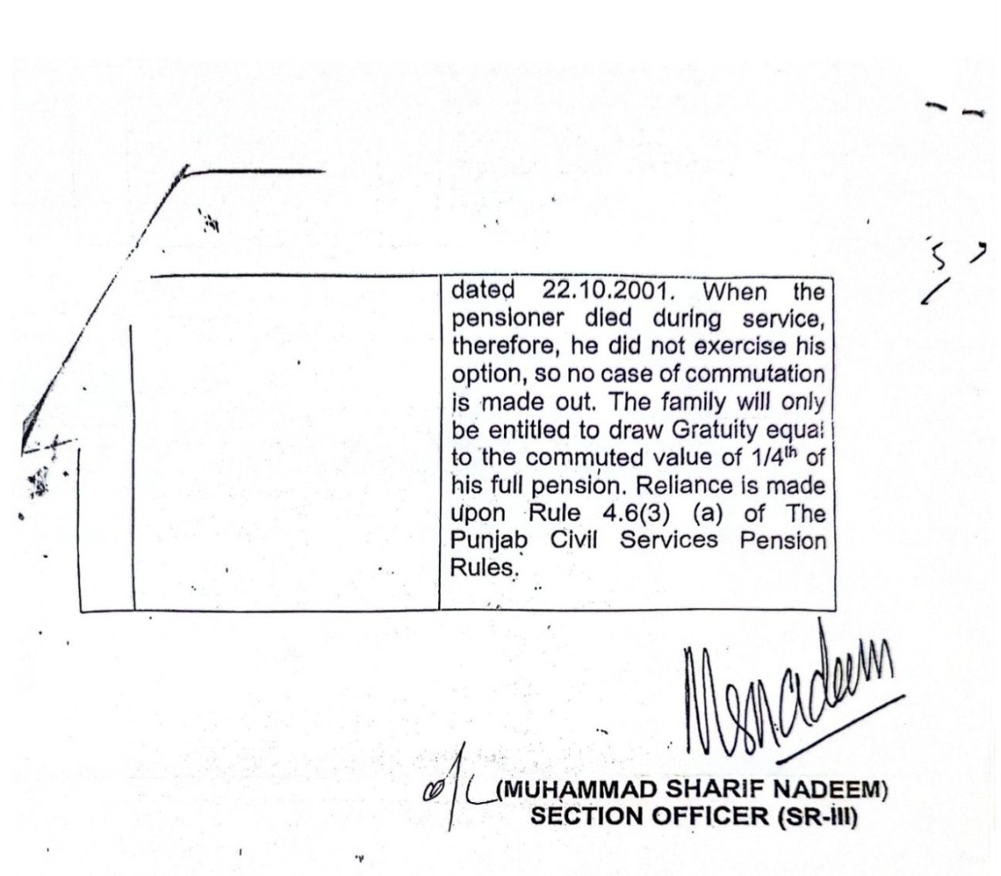 Annual Increment OSD