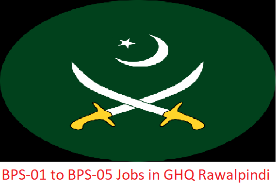 GHQ Rawalpindi BPS-01 to BPS-05 Jobs Sep 2024