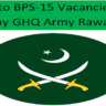 Pak Army GHQ Jobs 2024