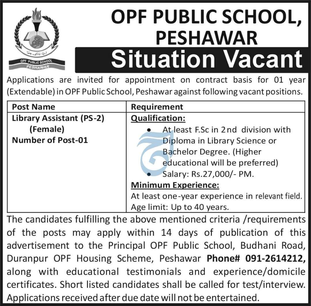 OPF Jobs Nov 2024 