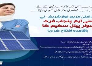 CM Punjab Free Solar System Scheme (550 and 1100 Watt Solar System)