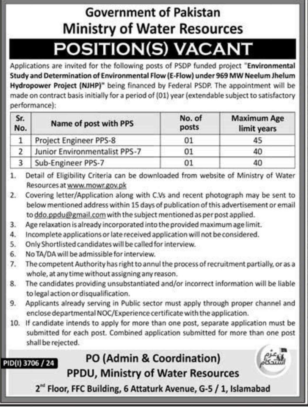 The Latest MOWR Vacancies 2024